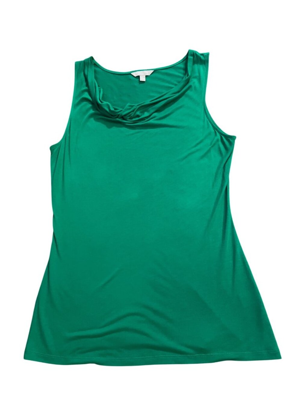 Banana Republic Green Drape Neck Sleeveless Top Women's L Used - Picture 9 of 12